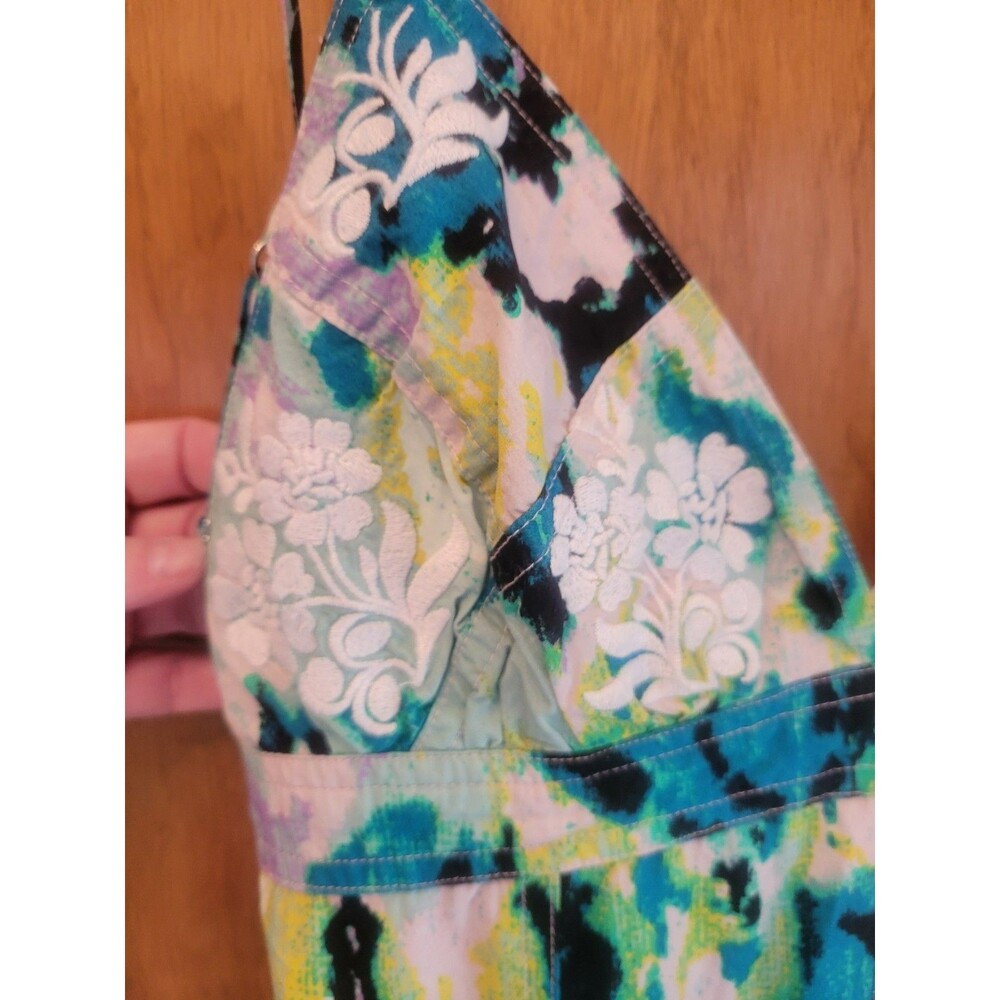 Free People Long Love Triangle Midi Dress Boho Hippy Festival Embroidered EUC S - Picture 7 of 14